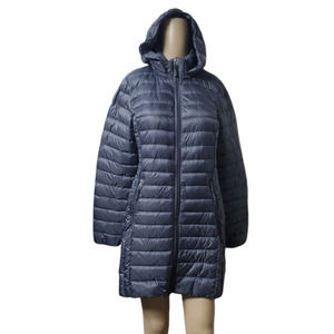 32 Degrees Womens Hooded Quilted Packable Puffer Nylon Coat Grey Small